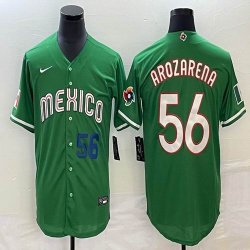 2023 World Cup Mexico #56 Randy Arozarena green majestic baseball jerseys 15