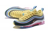 Undefeated x Nike Air Max 97 OG Running Shoes- Yellow Pink 01