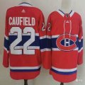 Adidas Montreal Canadiens #22 Cole Caufield red hockey jersey-PD