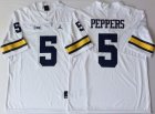 Jordan Brand Michigan Wolverines Jabrill Peppers 5 white College Football Jersey-PNS