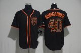 2017 San Francisco Giants #40 Madison Bumgarner black Majestic baseball jerseys