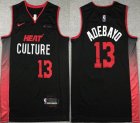 Nike Miami Heat #13 Bam Adebayo black NBA Jerseys city version-XD