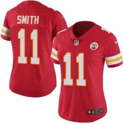 Women Nike Kansas City Chiefs #11 Alex Smith red Color Rush Limited Jerseys