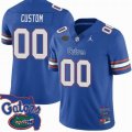 Custom Florida Gators Blue college football jerseys-PNS