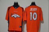 Nike Broncos #10 Jerry Jeudy orange Color Rush Limited Jerseys-WL