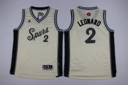 Youth San Antonio Spurs #2 Kawhi Leonard beige 2016 NBA Christmas Jerseys