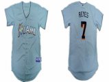 Florida Marlins #7 Jose Reyes Grey MLB Jerseys