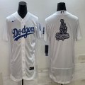 Nike Los Angeles Dodgers Blank white Flexbase Authentic Collection Jersey-BD