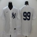 Nike New York Yankees #99 Aaron Judge White majestic baseball Jersey 01