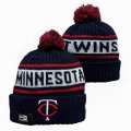 2024 Minnesota Twins dark blue white MLB Cuffed Knit Hats