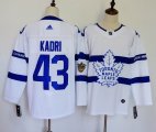 Adidas Toronto Maple Leafs #43 Nazem Kadri white hockey jersey