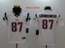 Nike New England Patriots #87 Rob Gronkowski white Color Rush Limited Jersey