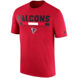 Atlanta Falcons Nike Sideline Legend Staff Performance T-Shirt - Red