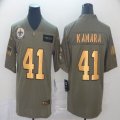 New Orleans Saints #41 Alvin Kamara green gold Nike Camo 2019 Salute to Service Limited Jersey