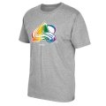 Men's Colorado Avalanche Reebok Gray Rainbow Pride T-Shirt