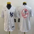 Youth Nike New York Yankees blank white majestic baseball Jerseys-BD 01