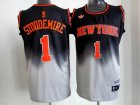 New York Knicks #1 Amare Stoudemire Grey black new nba Jerseys