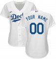 Custom Nike Los Angeles Dodgers white majestic baseball jerseys