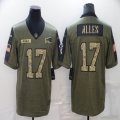 Nike Buffalo Bills #17 Josh Allen green 2021 Salute to Service Limited Jersey 01