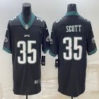 Nike Philadelphia Eagles #35 Boston Scott black Color Rush Limited Jersey