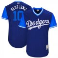 Los Angeles Dodgers #10 Redturn2 blue classic baseball Jerseys