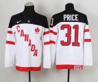 Team Canada Carey Price #31 IIHF Official 100th Anniversary white Hockey Jersey