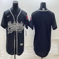 Nike New England Patriots blank black baseball jerseys Joint name-BD