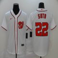 Nike Washington Nationals #22 Juan Soto white majestic baseball Jersey