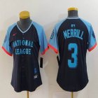 Women National League #3 Jackson Merrill Nike Navy 2024 MLB All-Star Game Limited Jersey