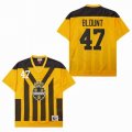 Pittsburgh Steelers #47 Mel Blount yellow Throwback NFL Jersey-SG