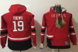 Youth Chicago Blackhawks Jonathan Toews #19 red NHL Hooded Sweatshirt