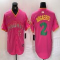 Nike San Diego Padres #2 Xander Bogaerts pink MLB Baseball jerseys 04