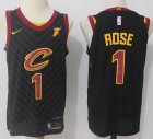 Nike Cleveland Cavaliers #1 Derrick Rose black nba basketball jersey-HMD