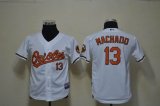 Baltimore Orioles MACHADO 13# white kids mlb jerseys