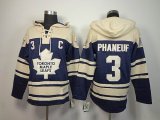 Toronto Maple Leafs #3 Dion Phaneuf Blue NHL Hooded Sweatshirt