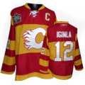 NHL Calgary Flames 12 IGINLA red yellow Jersey