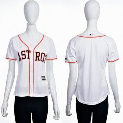 2016 women Houston Astros Blank white majestic baseball jersey