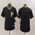 Youth Nike Pittsburgh Pirates blank black majestic baseball jerseys