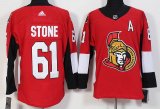 Adidas Ottawa Senators #61 Mark Stone Red hockey jersey