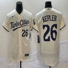 Nike Minnesota Twins #26 Kam Kepler beige Flexbase Authentic Collection Jersey