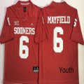 Youth Oklahoma Sooners #6 Baker Mayfield red New College Football Jersey-PNS