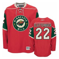 Minnesota Wild 22#CLTTERBUCK red NHL jerseys