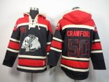 Chicago Blackhawks CRAWFORD 50 black Red NHL Hooded Sweatshirt