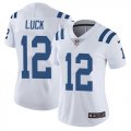 Women Indianapolis Colts 12 Andrew Luck Nike white Color Rush Limited Jersey