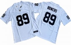 Las Vegas Raiders 89# Brock Bowers Nike White Vapor F.U.S.E. Limited Jersey