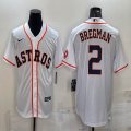 Nike Houston Astros #2 Alex Bregman white majestic baseball jerseys-BD 01