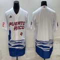 Puerto Rico Baseball blank White 2023 World Baseball Classic Replica Player Jersey 02