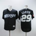 Toronto Blue Jays Joe Carter 29 black Majestic baseball jerseys