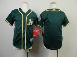 kid Oakland Athletics blank Green baseball jerseys