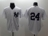 New York Yankees #24 white majestic mlb baseball jersey